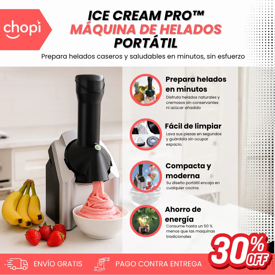 Ice Cream Pro: Máquina de Helados portatil