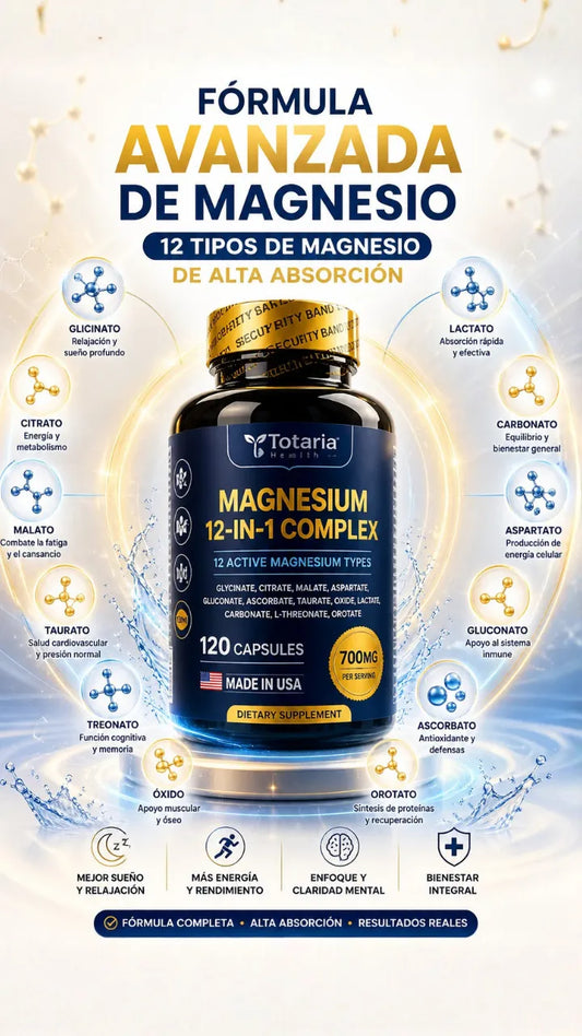 Magnesio Complex 12 en 1 - Absorción avanzada