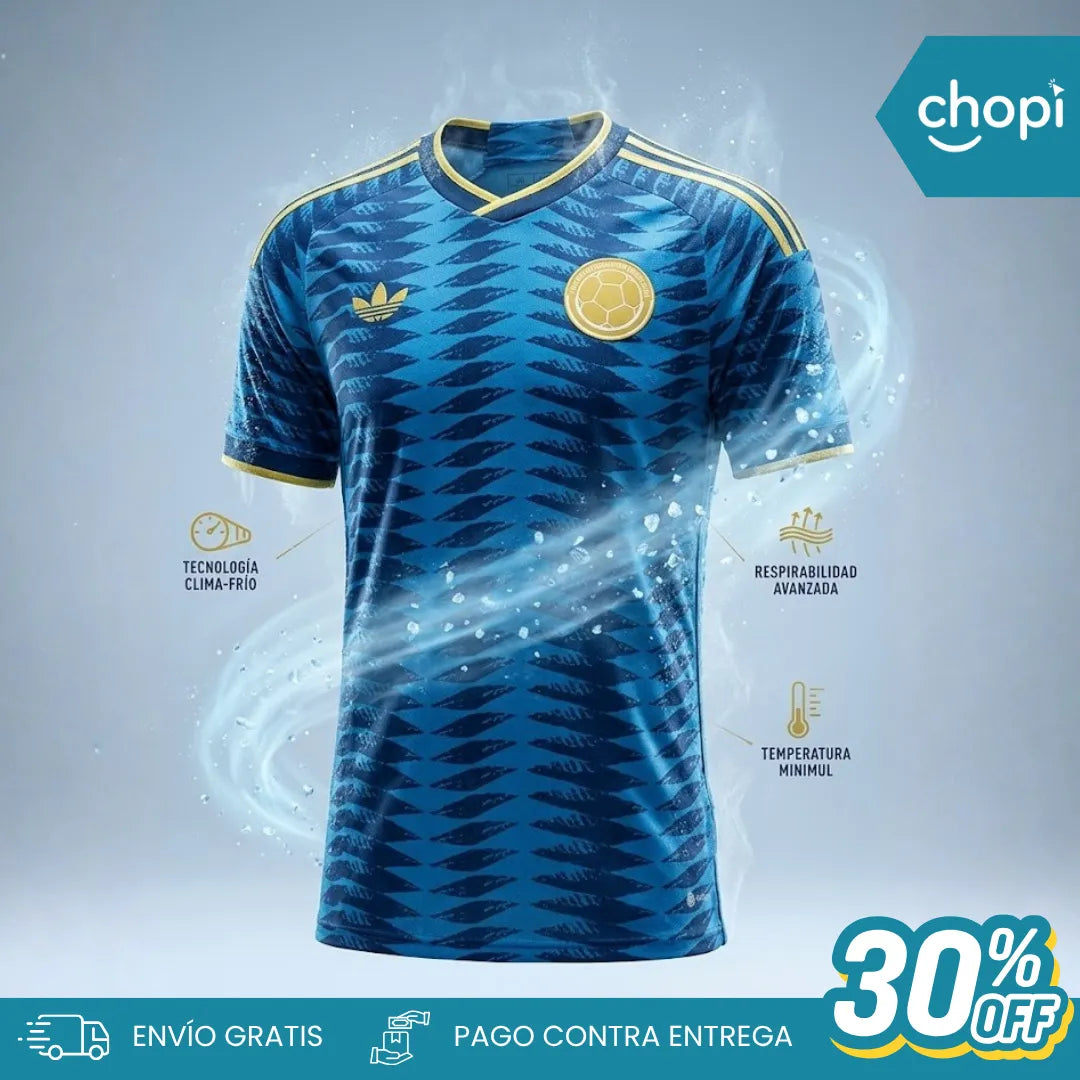 013 | Camiseta Colombia Mundial 2026 (Versión visitante azul)