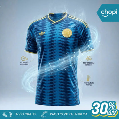 013 | Camiseta Colombia Mundial 2026 (Versión visitante azul)