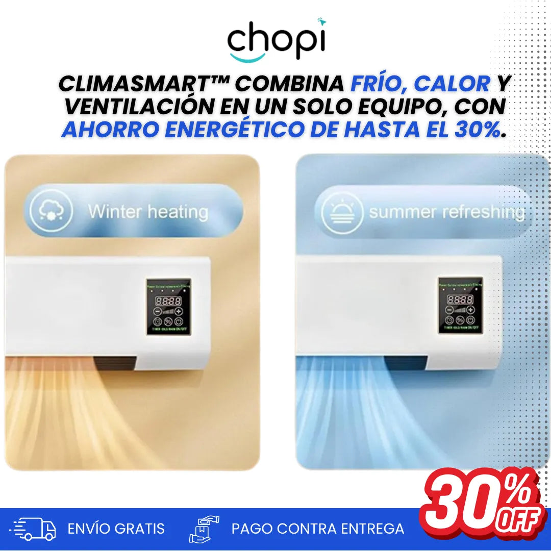 ClimaSmart™ Mini Aire Acondicionado Portátil Frío/Calor