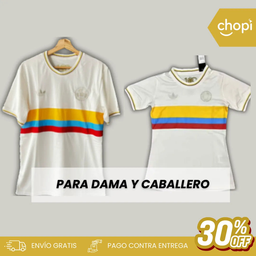010| CAMISETA PREMIUM  COLOMBIA CENTENARIO (Versión Clásica)
