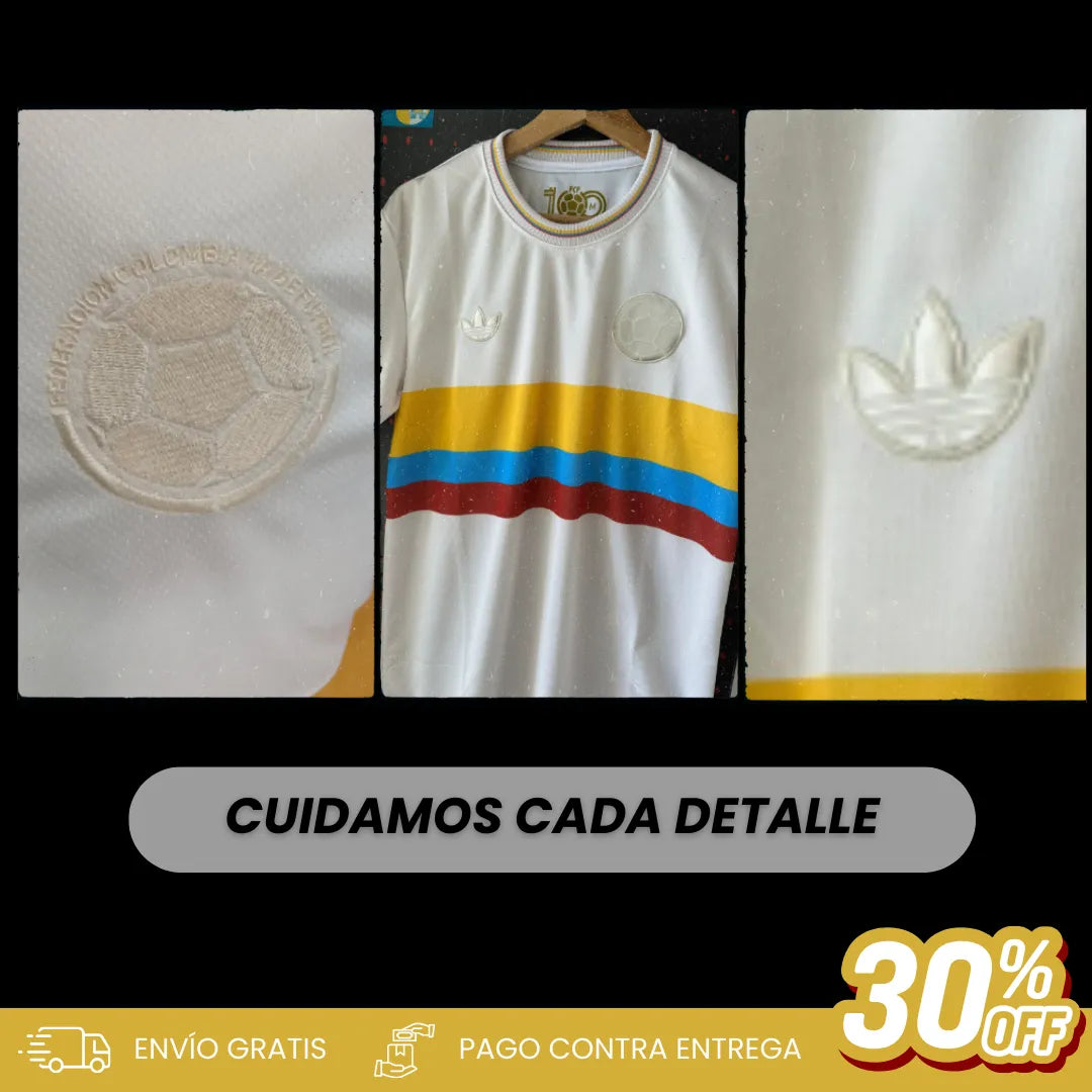 010| CAMISETA PREMIUM  COLOMBIA CENTENARIO (Versión Clásica)