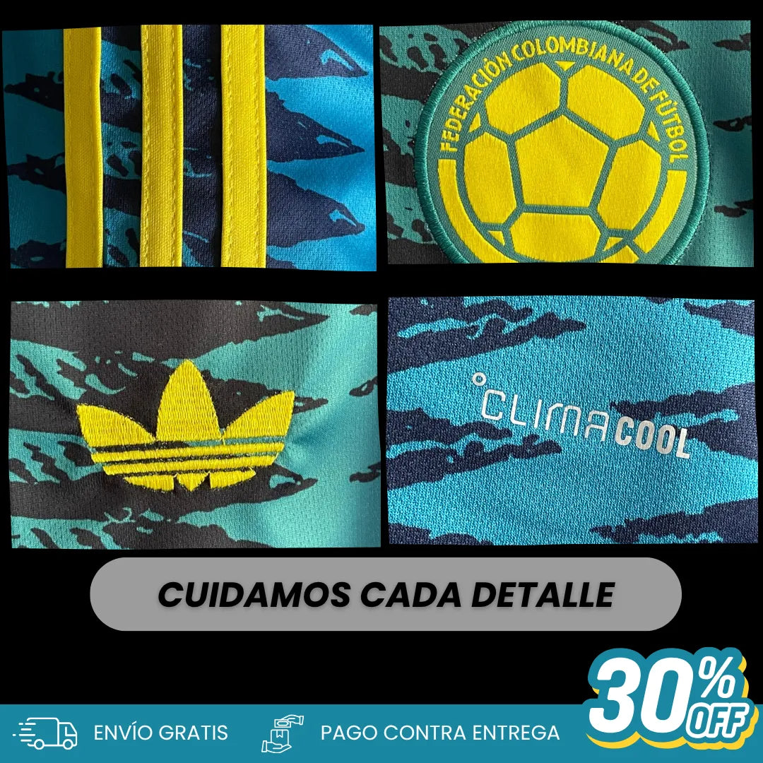 013 | Camiseta Colombia Mundial 2026 (Versión visitante azul)