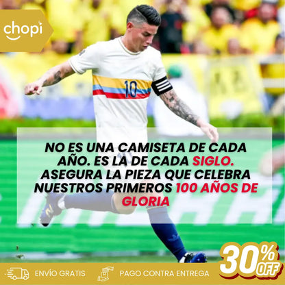 010| CAMISETA PREMIUM  COLOMBIA CENTENARIO (Versión Clásica)