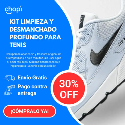 Kit limpieza tenis con antibacterial