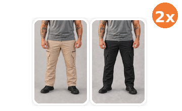 Oferta de dos Pantalones Tácticos Urbanos Premium en colores combinables